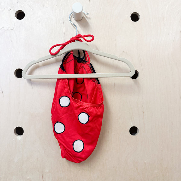 Vintage Ladybug Swimsuit / 6-12M