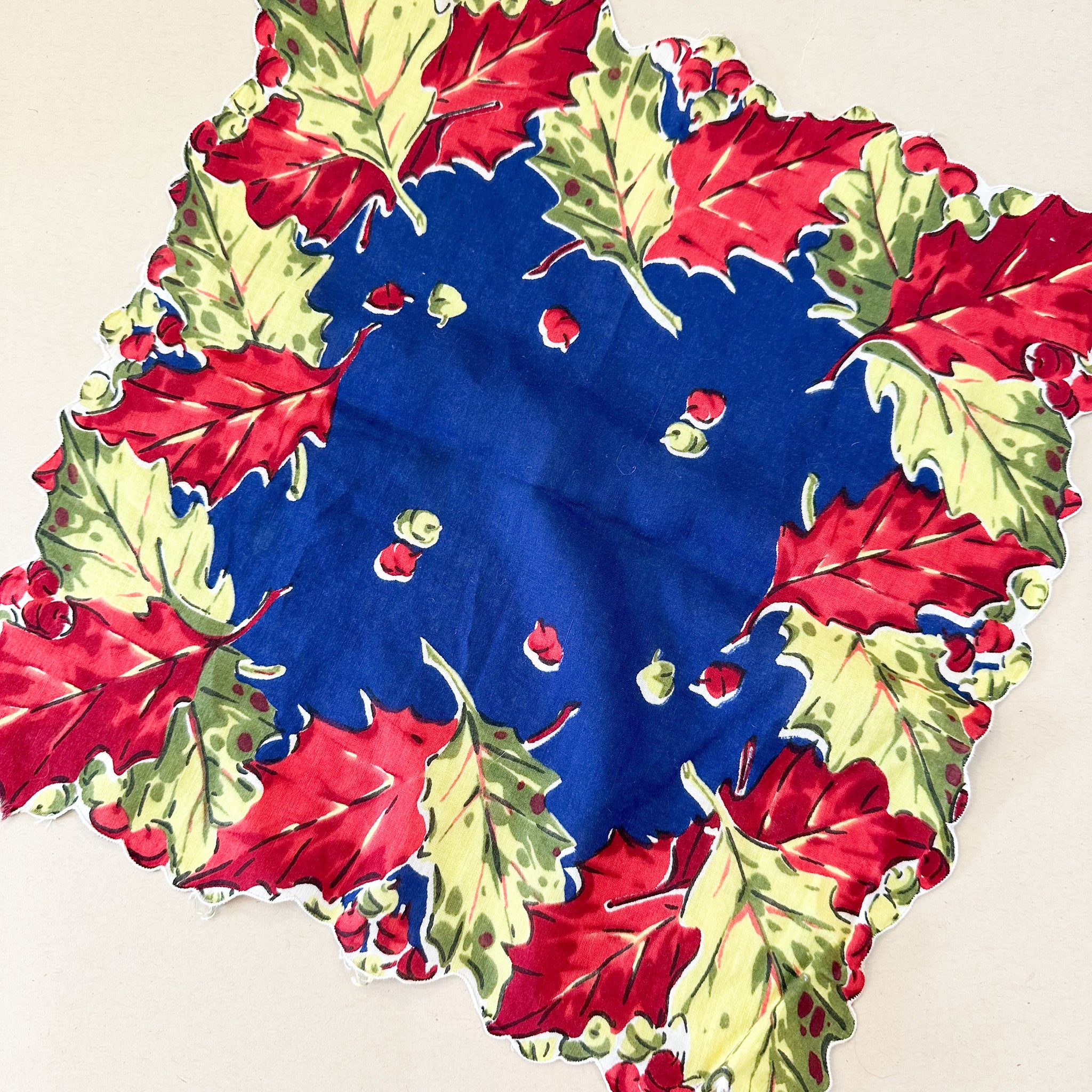 Vintage Hankie - Acorn