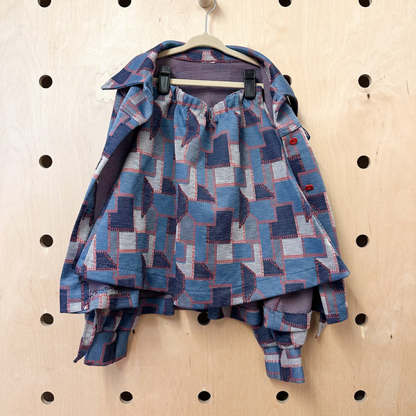 Vintage 1970s Patchwork Outfit set / 7yr