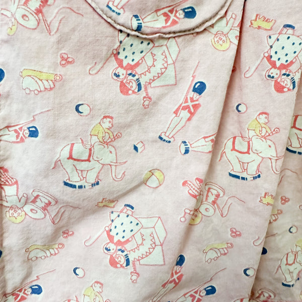 Vintage 1930s Toy Novelty Print Dress / 3T