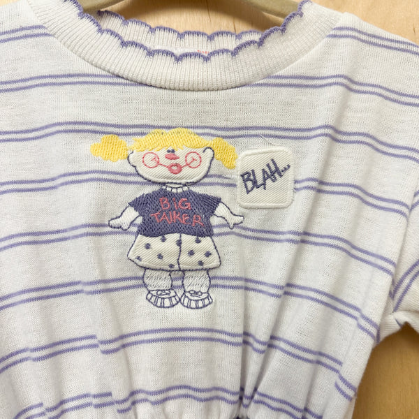 Vintage 1980s Big Talker Dress / 2-3T