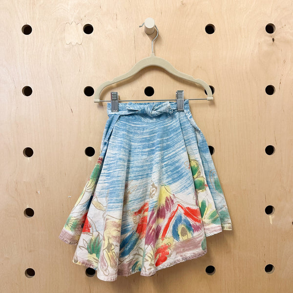 Vintage 1940s Mexican Circle Skirt / 3T