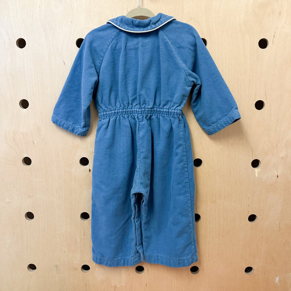 Vintage 1940s Poodle Coveralls / 18-24M