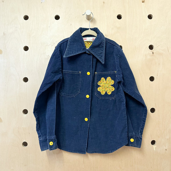 Vintage 1970s Applique Corduroy Jacket / 10yr