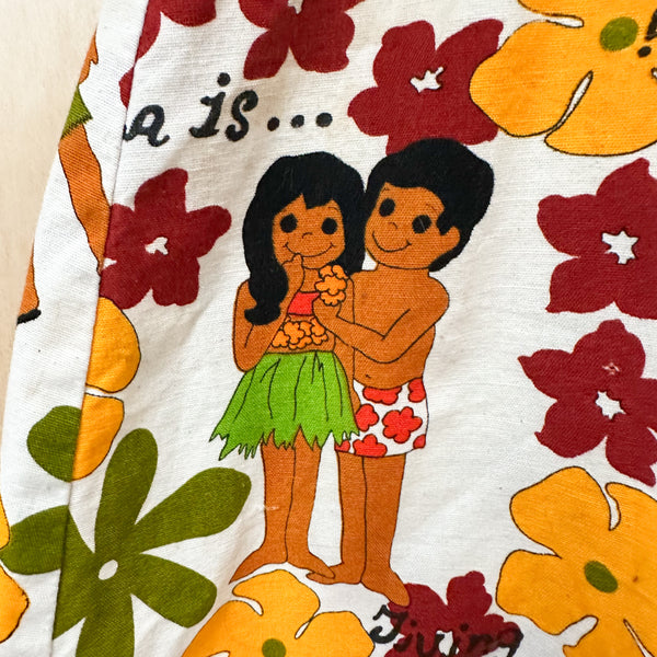 Vintage 1960s Hawaiian Dress / 5T