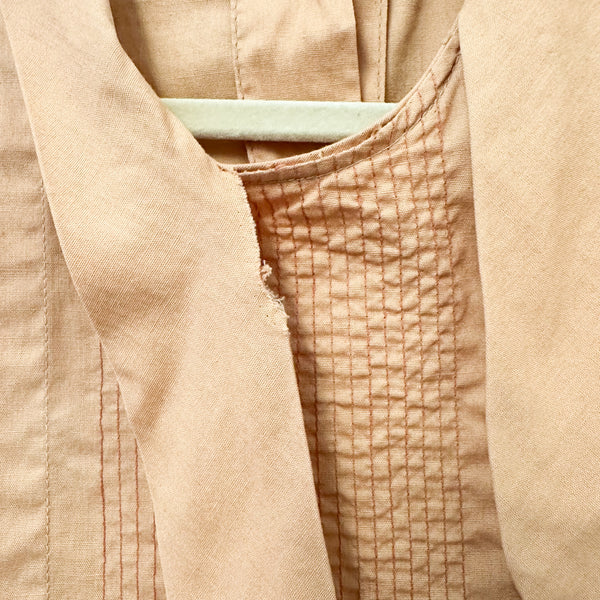 Vintage 1950s Orange Cotton Dress / 7-8yr