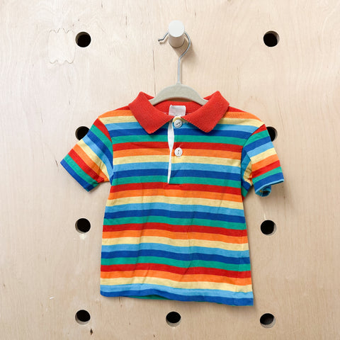 Vintage Rainbow Polo Shirt / 12-18M