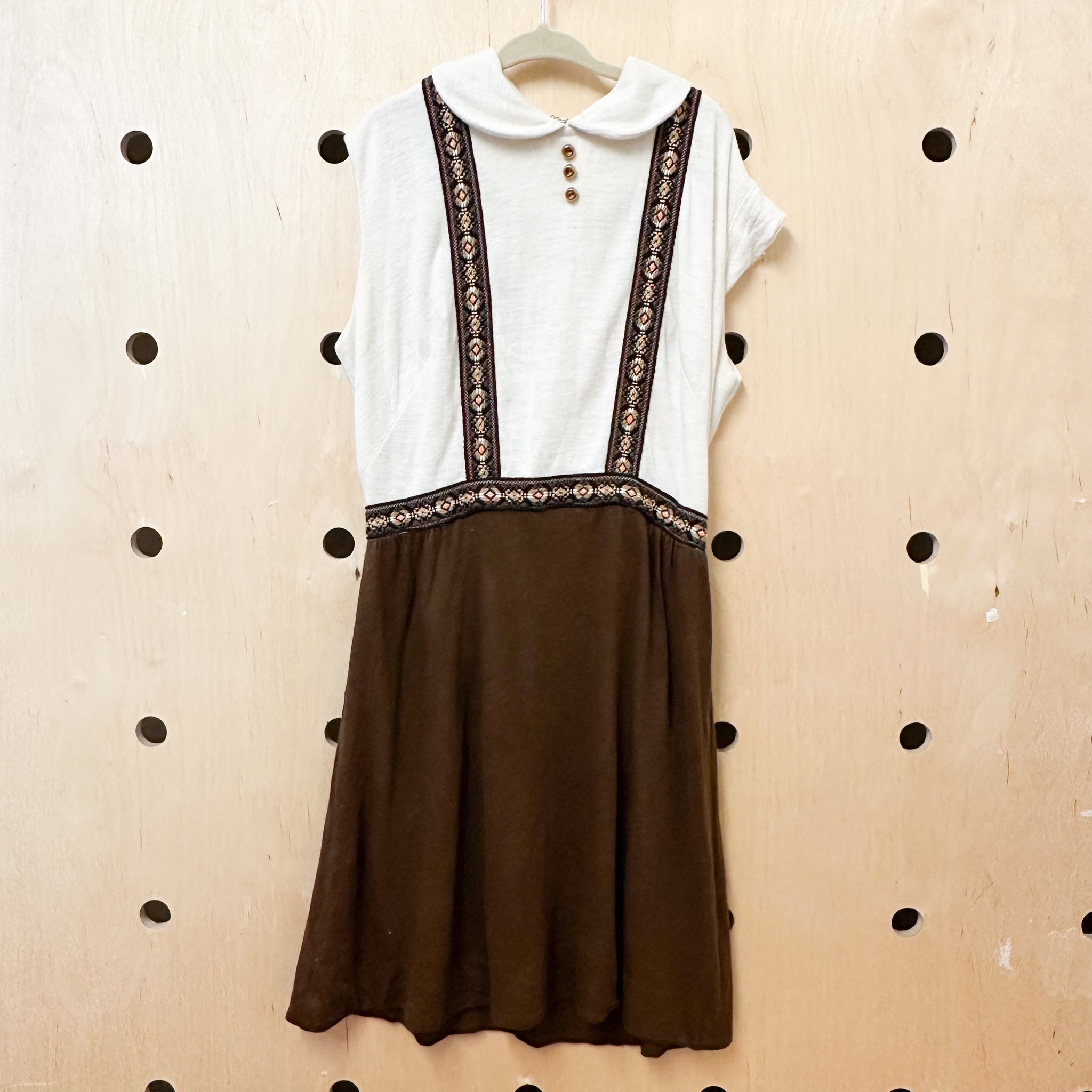 Vintage 1960s Fuax 2pc Dress / 10-11yr