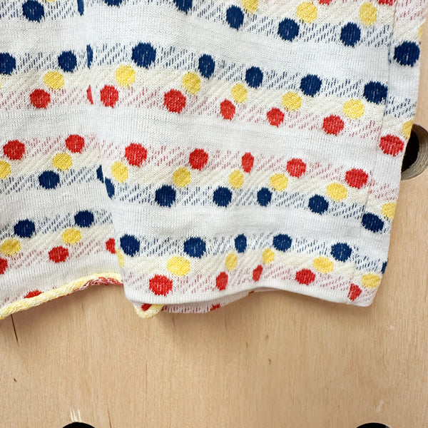 Vintage 1970s Dotted Ruffled Tee / 5-6yr
