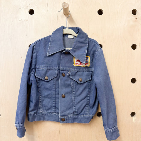 Vintage 1970s Tracker Denim Jacket / 3-4T