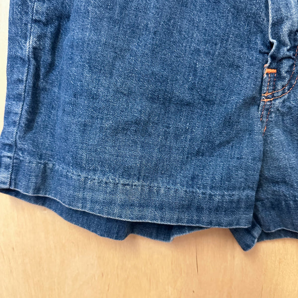 Vintage 1970s Denim Shorts / 7-9yr