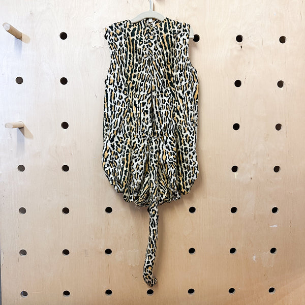 Vintage 1960s Handmade Leopard Halloween Costume / 7-8yr