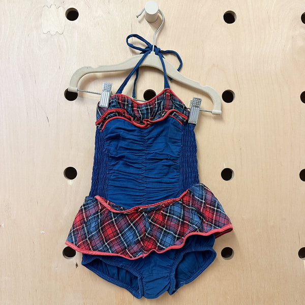 Vintage 1940s One-Piece Swimsuit / 4T