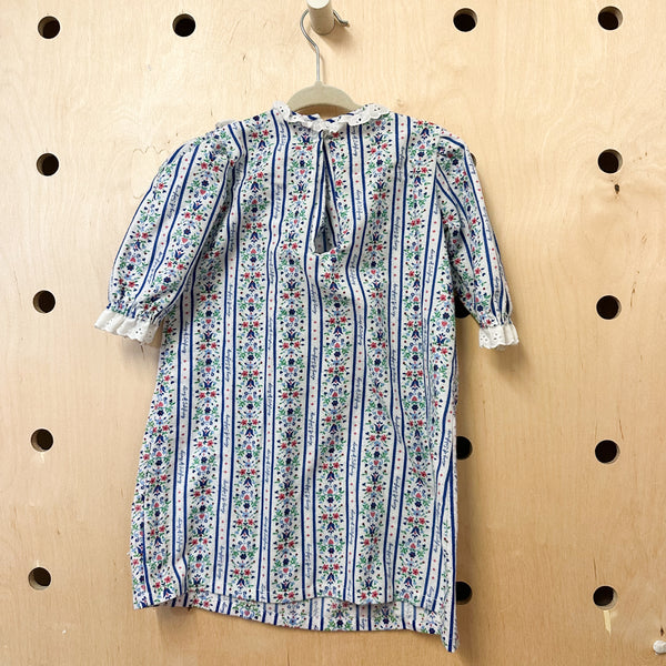 Vintage 1980s Flannel Nightgown / 18-24M