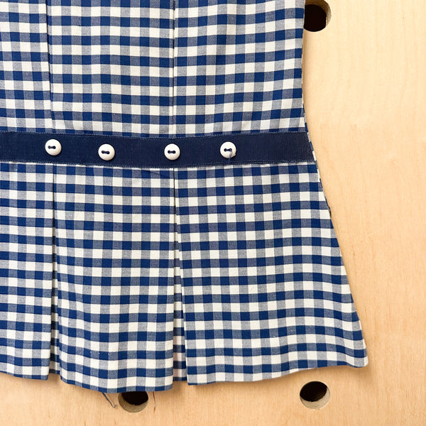 Vintage 1960s Gingham Mod Dress / 3-4T