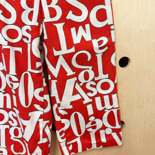 Vintage 1960s Alphabet Pants / 18-24M