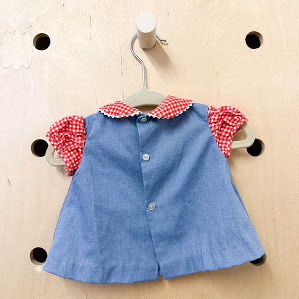 Vintage 1970s Rocking Horse Dress / 0-3M