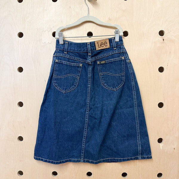 Vintage Lee Denim Skirt / 12yr