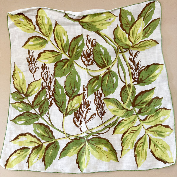 Vintage Hankie - Botanical