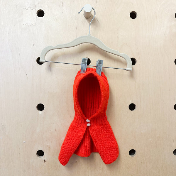 Vintage Red Hooded Hat / baby
