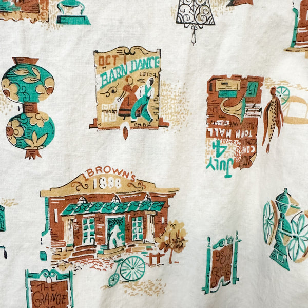 Vintage General Store Print Shirt / 8yr