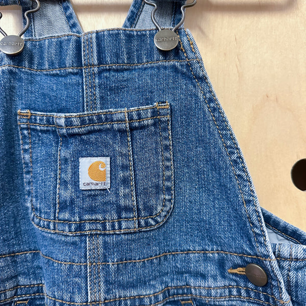 Vintage 2000s Carhartt Denim Overalls / 4T