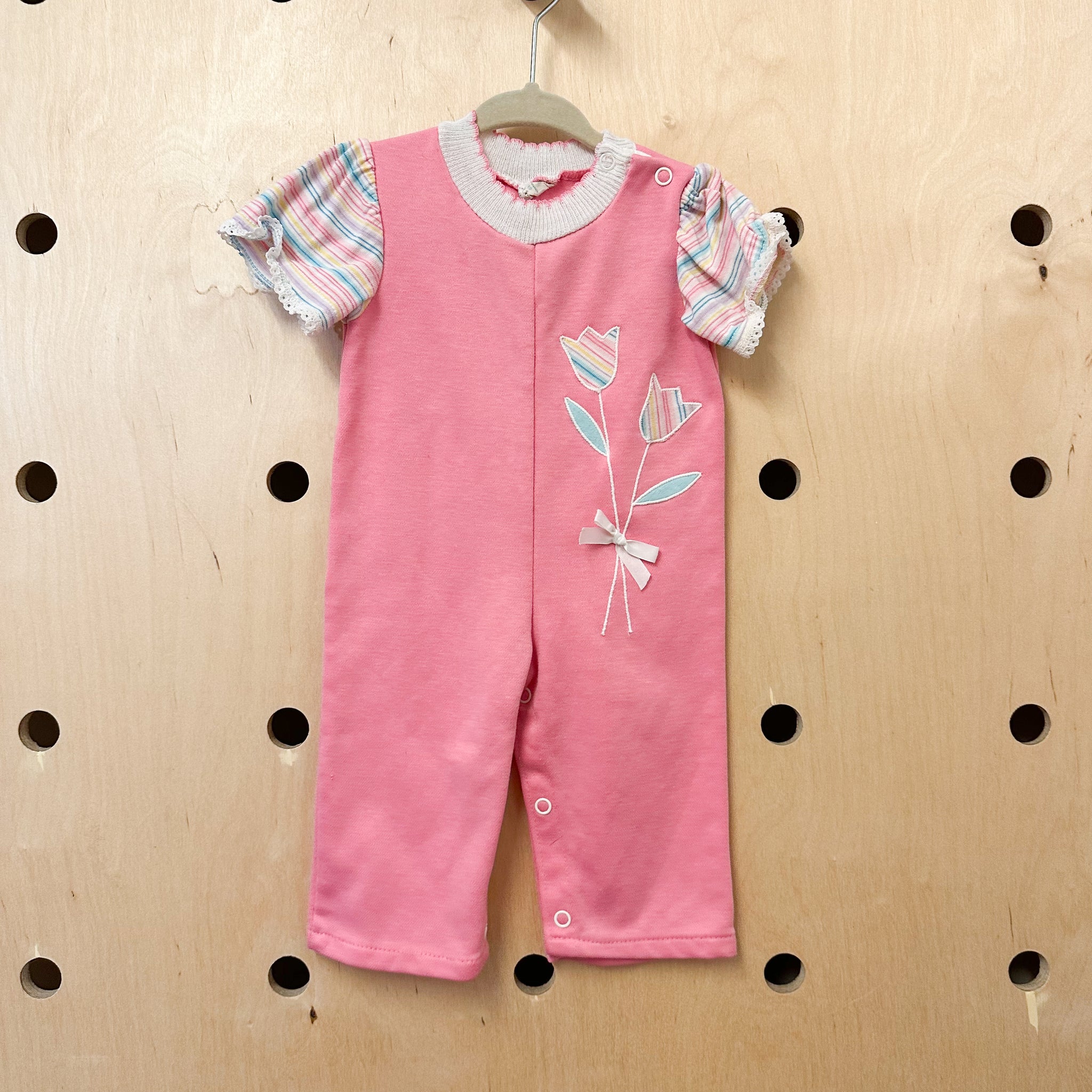 Vintage 1980s Tulip Romper / 6M