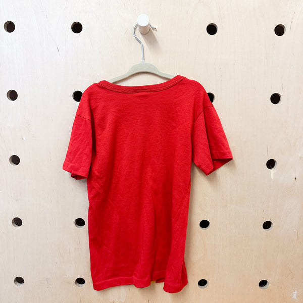 Vintage 1970s Color Block Tee / 6-7yr