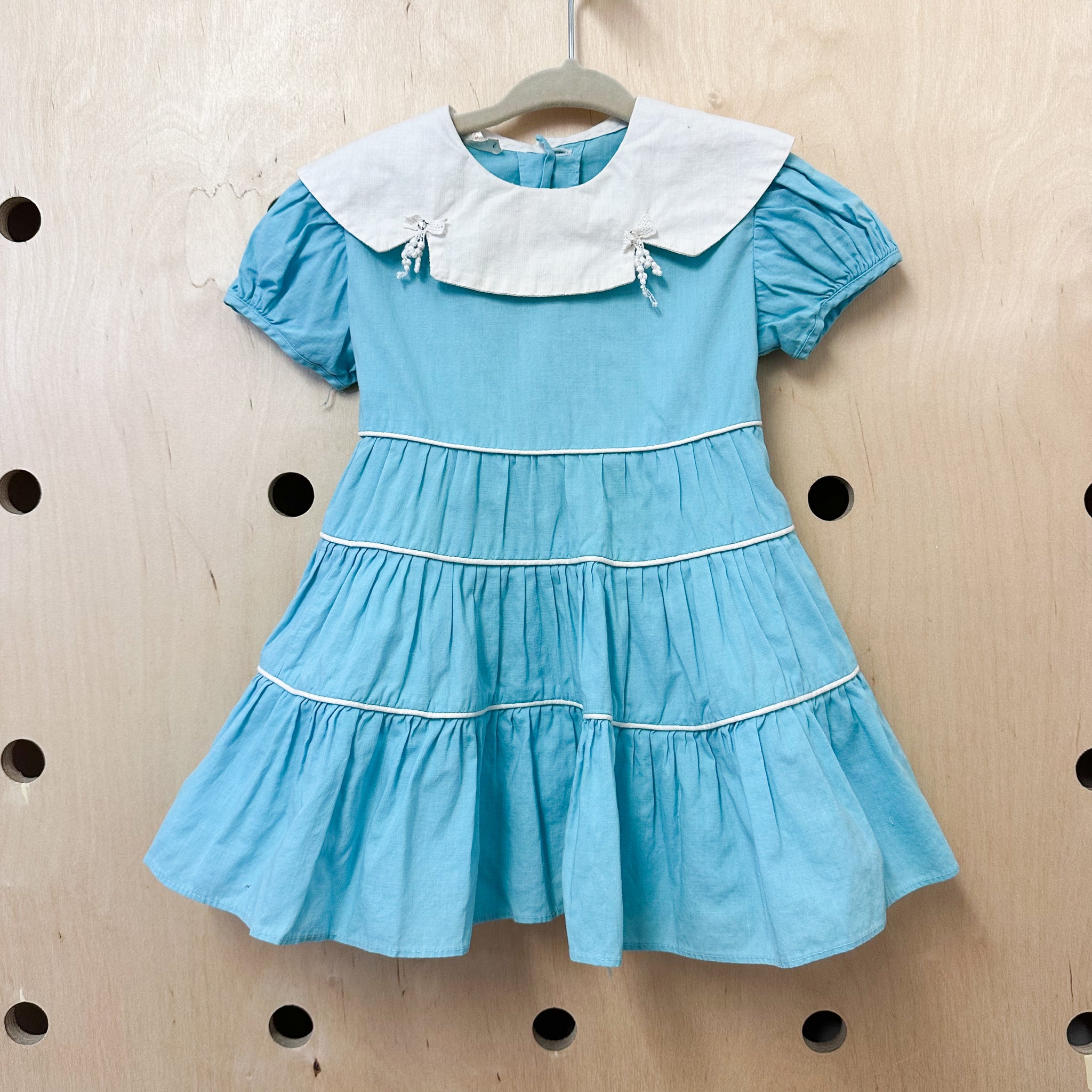 Vintage 1950s Blue Dress / 2T