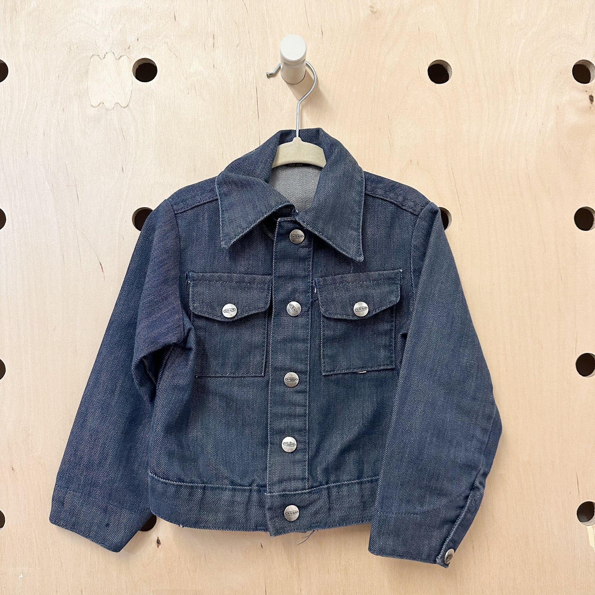 Vintage 1970s Mann Denim Jacket / 3T - 4T