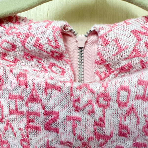 Vintage 1960s Alphabet Knit Top / 6yr
