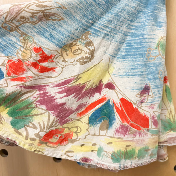 Vintage 1940s Mexican Circle Skirt / 3T