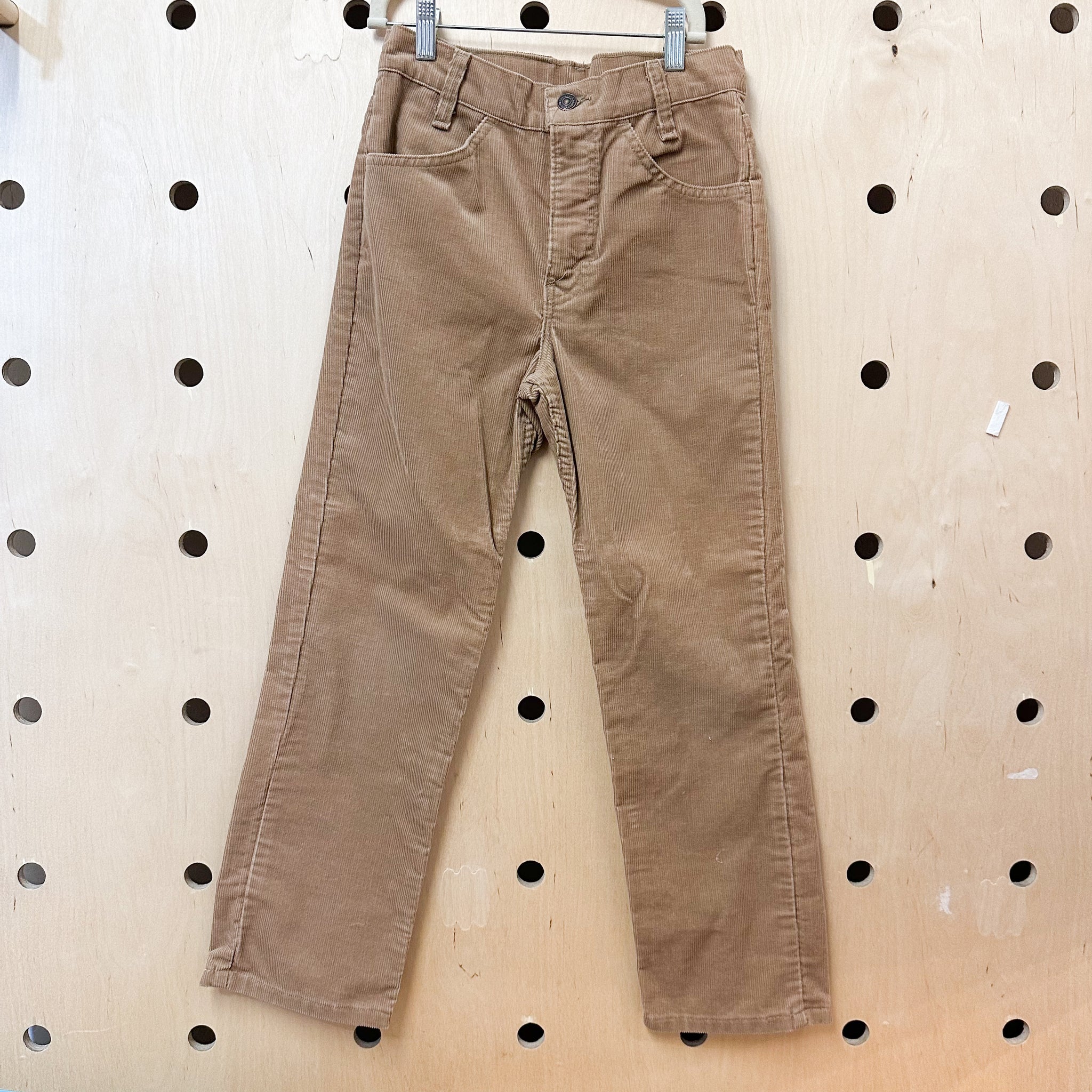 Vintage 1970s Beige Levis Corduroy Pants / 12y- 14yr?