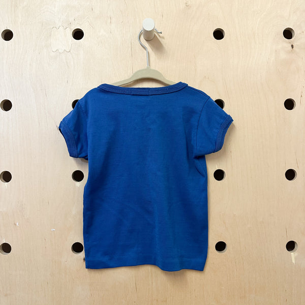 Vintage 1980s Blue Tshirt / 4T