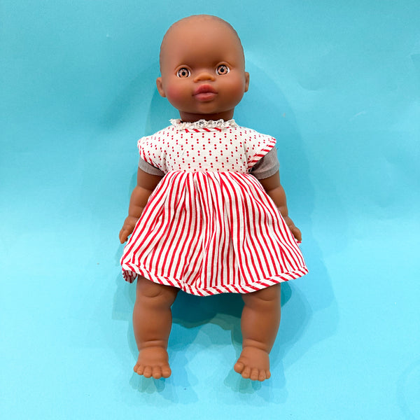 Vintage Doll Dress - fits Minikane Soft Bodied Doll