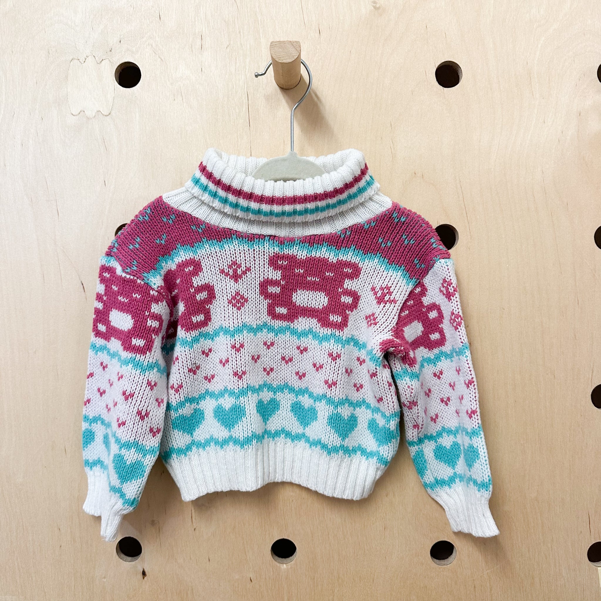 Vintage 1980s Teddybear Sweater / 2T