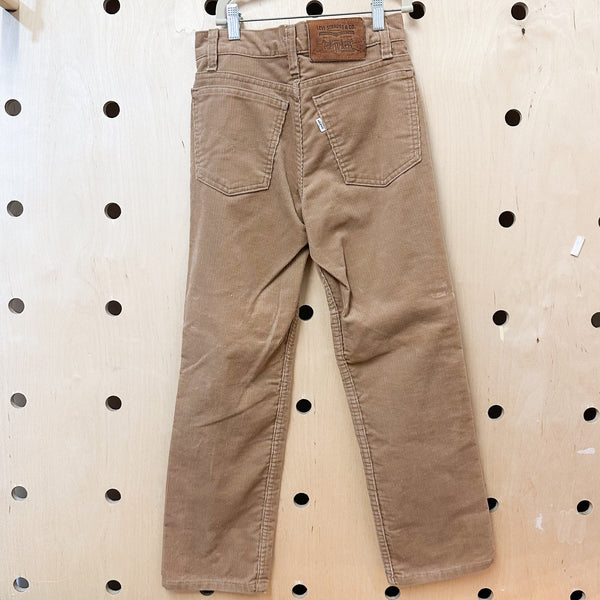 Vintage 1970s Beige Levis Corduroy Pants / 12y- 14yr?