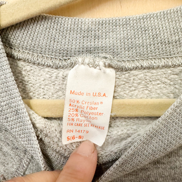 Vintage 1980s Gray Sweatshirt / 4-5T