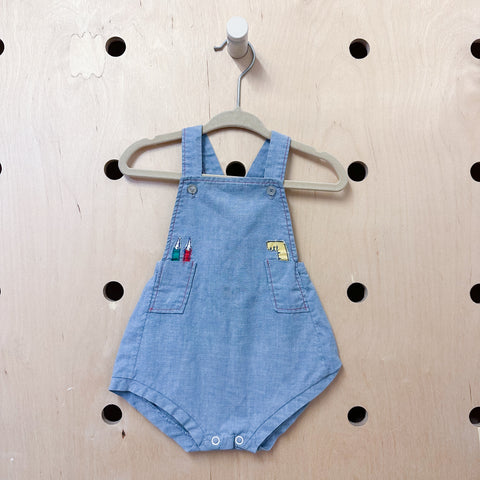 Vintage 1960s Tool Romper / 12M