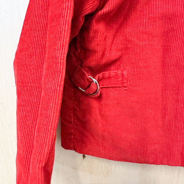 Vintage 1950s Red Corduroy Jacket / 3-4T