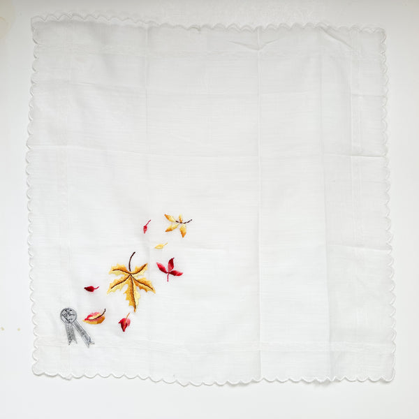 Vintage Hankie - Fall Leaves