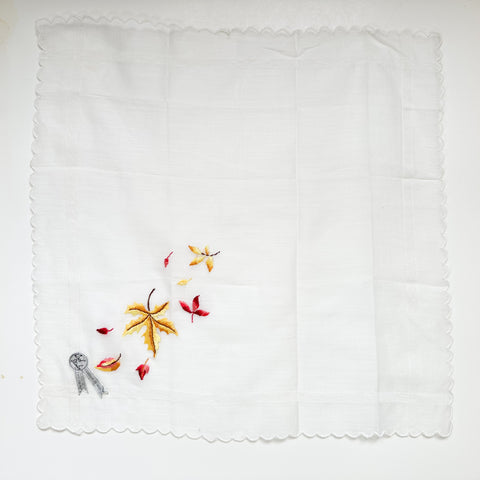 Vintage Hankie - Fall Leaves