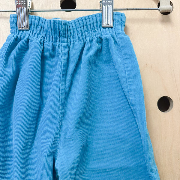Vintage 1970s Blue Corduroy Pants / 12-18M