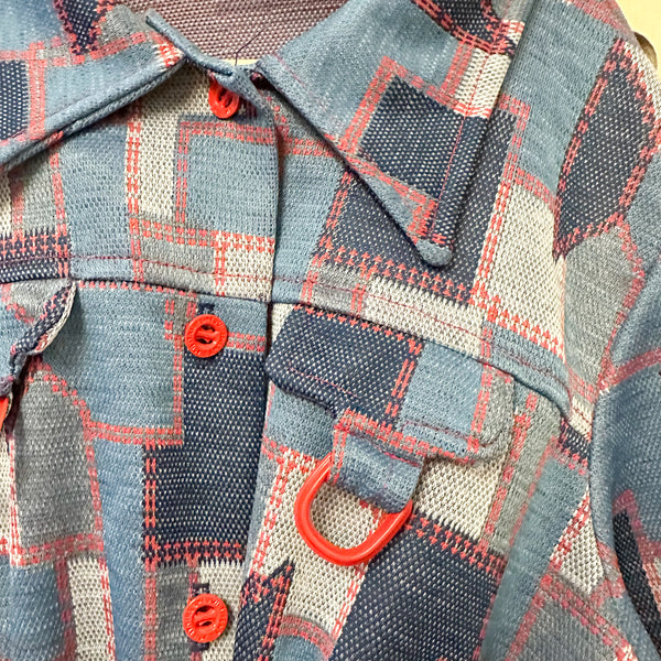 Vintage 1970s Patchwork Outfit set / 7yr