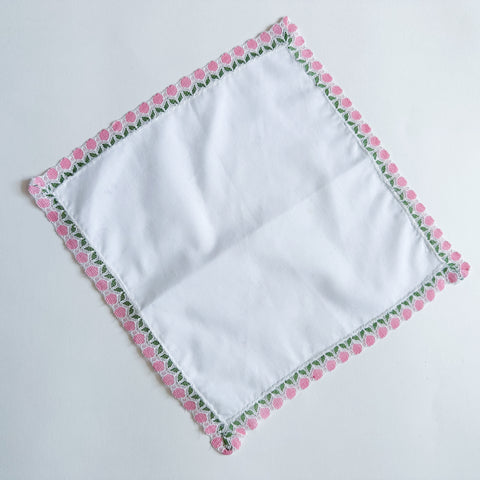 Vintage Hankie - Lace Trim