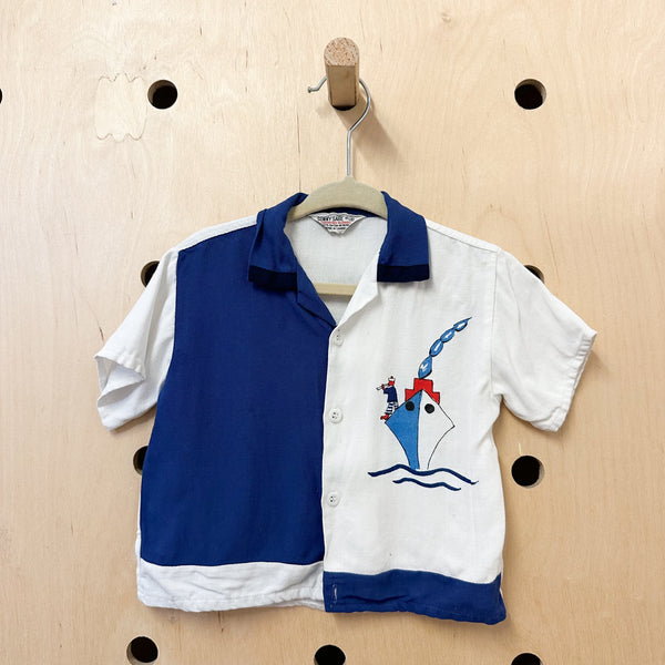 Vintage 1960s Sailer Shirt / size 3T