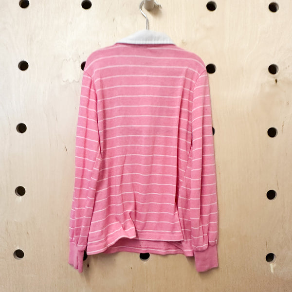 Vintage 1980s Pink Polo Shirt / 8-9yr