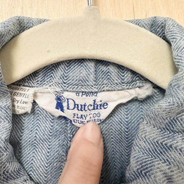 Vintage 1950s Denim Coveralls / 5-6yr