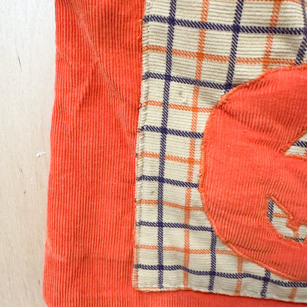 Vintage 1980s Jack o'lantern Dress / 6-7yr