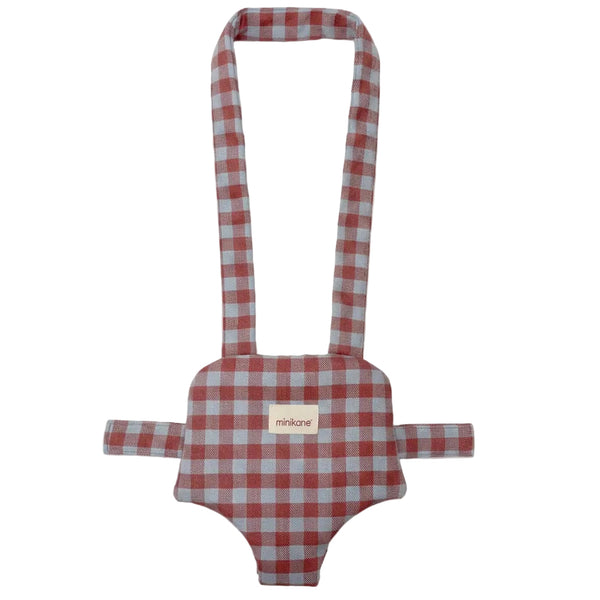 Minikane Doll Carrier in Blue Flannel Gingham